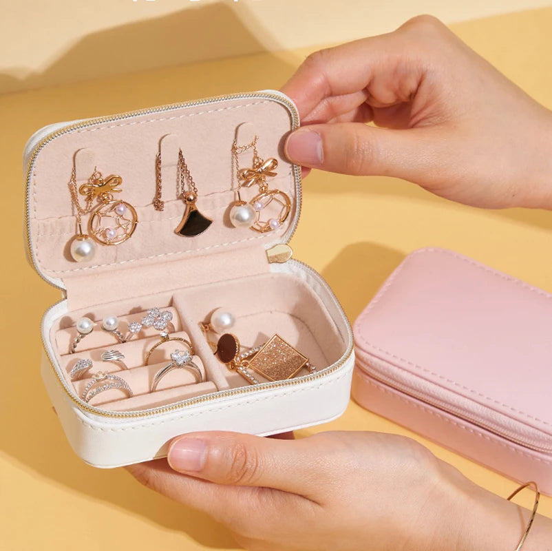 Portable Jewelry Box Travel Organizer