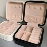 Portable Jewelry Storage Box Organizer Travel Necklace Ring Display