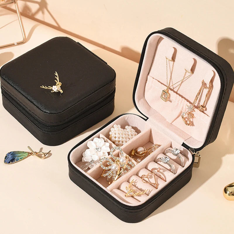 Portable Travel Jewelry Storage Organizer Box