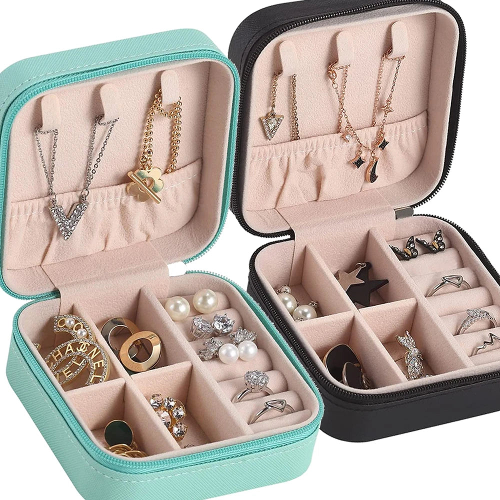 Portable Jewelry Storage Box Organizer Case for Travel