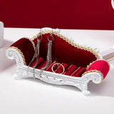 Travel Jewelry Case Sofa Shape Women Girls Box