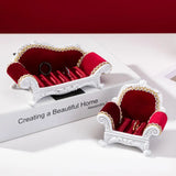 Travel Jewelry Case Sofa Shape Women Girls Box