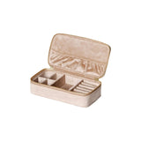 Portable Jewelry Storage Box Dual Zippers Organizer Travel Case