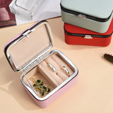 Portable Jewelry Storage Box Travel Earrings Necklace Ring Organizer