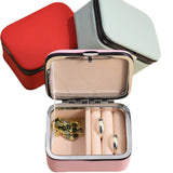Portable Jewelry Storage Box Travel Earrings Necklace Ring Organizer