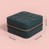 Portable Jewelry Storage Box Mini Display Case Container Jewellery Organizer