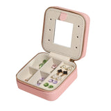 Portable Jewelry Storage Box Mini Display Case Container Jewellery Organizer
