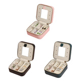 Portable Jewelry Storage Box Mini Display Case Container Jewellery Organizer