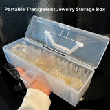Portable Jewelry Box Travel Organizer Necklace Ring Display