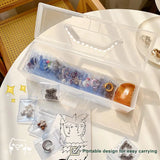Portable Jewelry Box Travel Organizer Necklace Ring Display