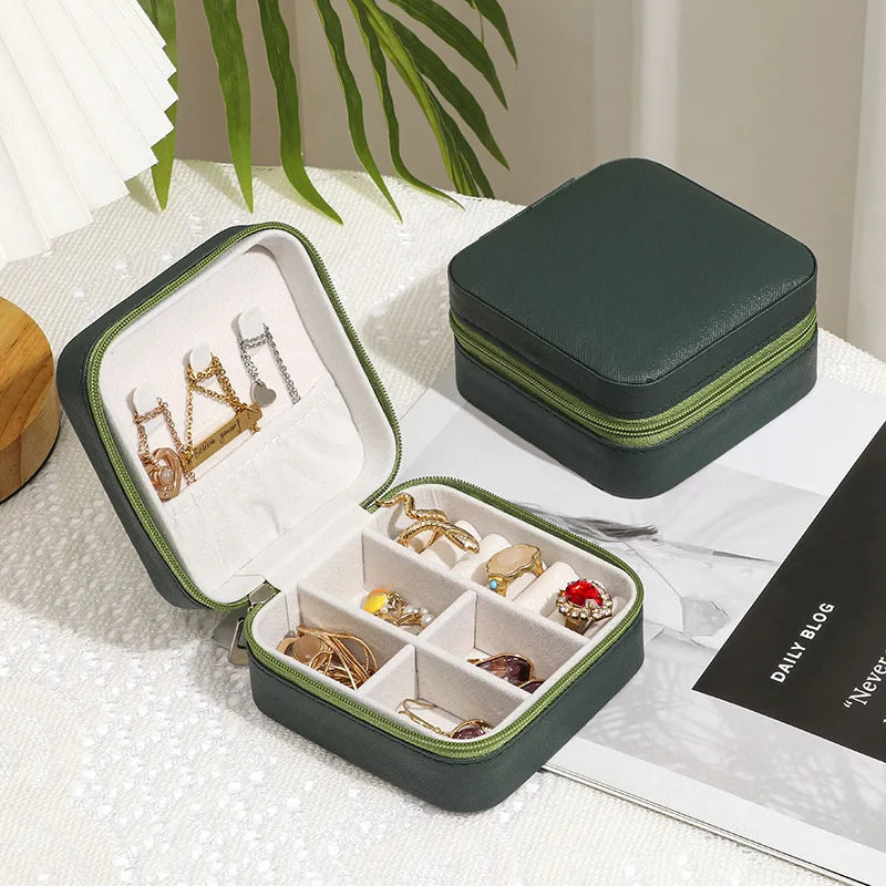 Travel Jewelry Storage Box Organizer - Compact and Portable