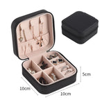 Portable Jewelry Storage Box Travel Organizer Jewelry Case Leather Storage