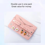 Portable Jewelry Storage Bag Travel Jewelry Organizer Earring Necklace Holder