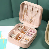 Portable Jewelry Travel Case Organizer Mini Storage Display Box Rings Earring