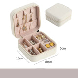 Portable Jewelry Travel Case Organizer Mini Storage Display Box Rings Earring