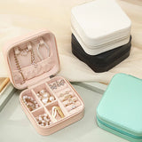 Portable Jewelry Travel Case Organizer Mini Storage Display Box Rings Earring