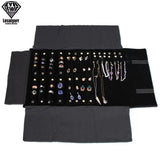 Portable Travel Jewelry Roll Bag Necklace Bracelet Storage Organizer
