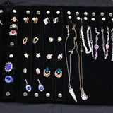 Portable Travel Jewelry Roll Bag Necklace Bracelet Storage Organizer