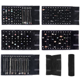 Portable Jewelry Roll Bag Travel Organizer for Necklace Bracelet Chain Storage