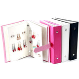 Portable Leather Earrings Studs Display Rack Folding Screen Stand