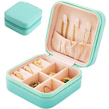 Portable Leather Jewelry Box Jewelry Organizer Display Travel Jewelry Case Boxes