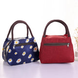 Portable Lunch Bag Thermal Insulated Lunch Box Tote Cooler Handbag Pouch