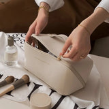 Large Capacity Portable Makeup Bag PU Leather Travel Bags for Women
