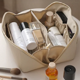 Large Capacity Portable Makeup Bag PU Leather Travel Bags for Women