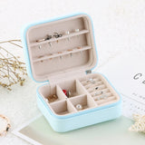 Portable Mini Jewelry Box Organizer Display Travel Jewelry Case Boxes