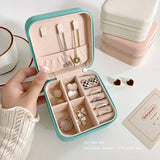 Portable Mini Jewelry Box Organizer Display Travel Jewelry Case Boxes