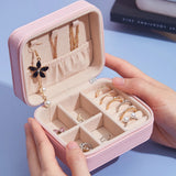 Portable Mini Jewelry Box Organizer Display Travel Jewelry Case Boxes