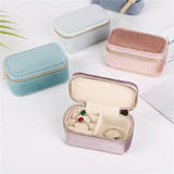 Mini Velvet Water Proof Jewelry Bag Ring Box Earrings Storage Box