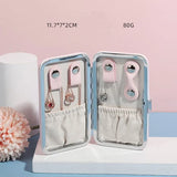 Portable Mirror Jewelry Box Organizer Small /Large PU Leather Storage Case