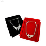 Necklace Holder Storage Case PU Travel Roll Bag Organizer Gift