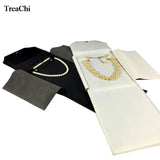 Necklace Holder Storage Case PU Travel Roll Bag Organizer Gift