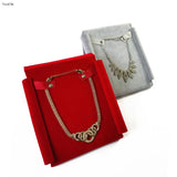 Necklace Holder Storage Case PU Travel Roll Bag Organizer Gift