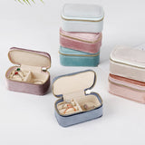 Portable Necklace Ring Earrings Storage Case Velvet Jewelry Display Organizer