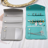 Portable PU Leather Jewelry Storage Bag Necklace Wrapping Dust Protect Pouch