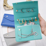 Portable PU Leather Jewelry Storage Bag Necklace Wrapping Dust Protect Pouch