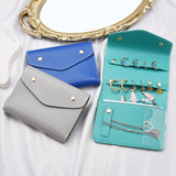 Portable PU Leather Jewelry Storage Bag Necklace Wrapping Dust Protect Pouch