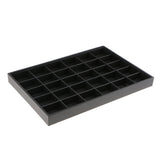 Portable PU Leather Ring Earring Necklace Display Holder