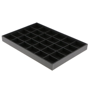 Portable PU Leather Ring Earring Necklace Display Holder