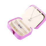 Portable PU Jewelry Storage Box Earrings Ring Display Case