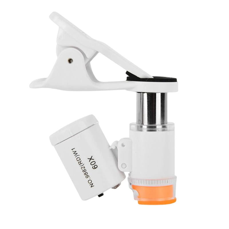 Portable 60x Phone Microscope with Clip