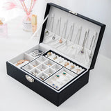 Portable Princess Cosmetics Box Earrings Ring Jewelry Collection