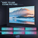 Portable Outdoor HD Projector Screen 100Inch