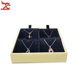 Portable PU Necklace Jewelry Display Tray