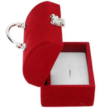 Red Retro Mini Velvet Ring Box Women Gift Case Wedding Jewelry Packagin