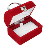 Red Retro Mini Velvet Ring Box Women Gift Case Wedding Jewelry Packagin