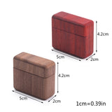 Portable Wood Ring Box Engagement Proposals Ceremony Jewelry Display